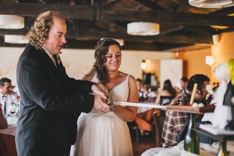 fotos de boda en simo de palau montblanc tarragona