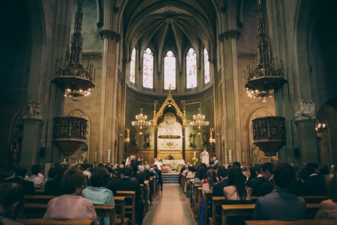 fotos de boda en parroquia san juan de horta en barcelona