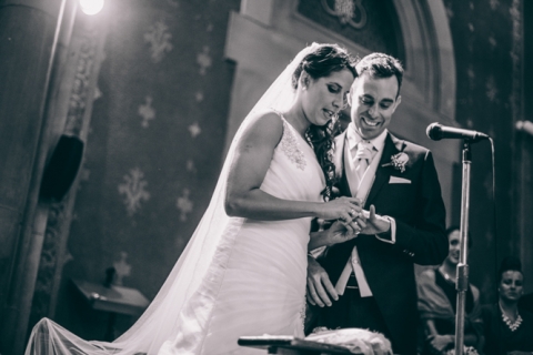 fotos de boda en parroquia san juan de horta en barcelona