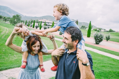 sesion de fotos familiar en club de golf bonmont en tarragona