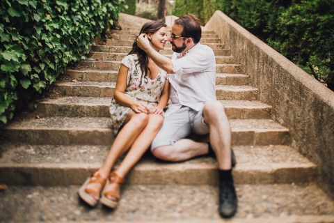 fotos preboda en laberint d'horta en barcelona