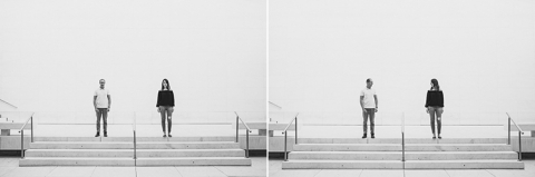 sesión de preboda en caixaforum barcelona