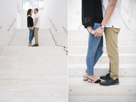 sesión de preboda en caixaforum barcelona