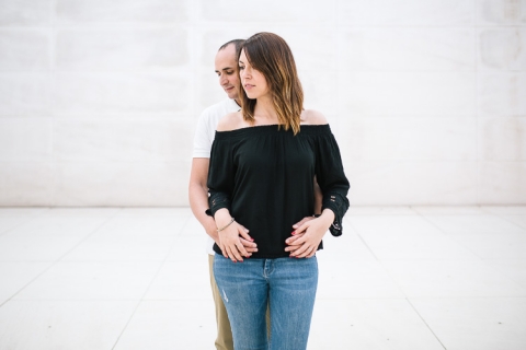 sesión de preboda en caixaforum barcelona