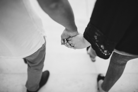 sesión de preboda en caixaforum barcelona
