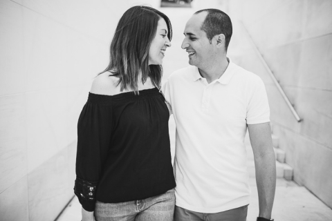 sesión de preboda en caixaforum barcelona