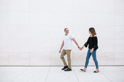 sesión de preboda en caixaforum barcelona