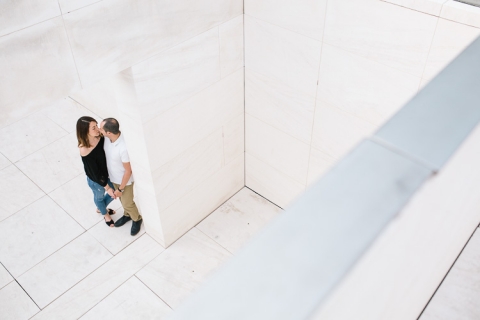 sesión de preboda en caixaforum barcelona