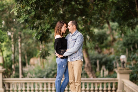 sesión de preboda en montjuic barcelona