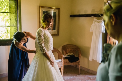 fotos de boda en el castillo de tamarit