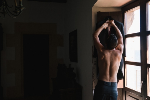 fotografo de bodas en castillo de tamarit