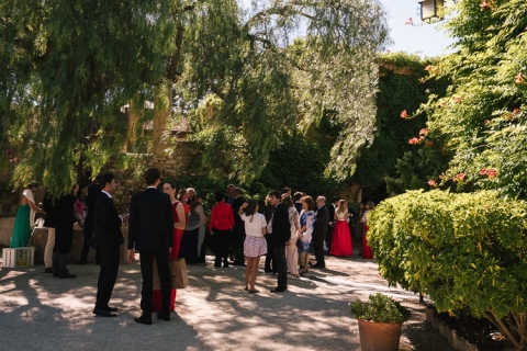 fotografo de bodas en castillo de tamarit