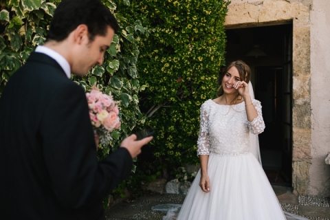 fotografo de bodas en castillo de tamarit