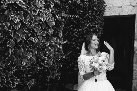 fotografo de bodas en castillo de tamarit