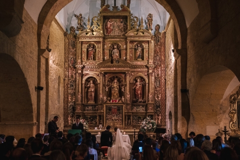 fotografo de bodas en castillo de tamarit