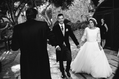fotografía de bodas en castillo de tamarit