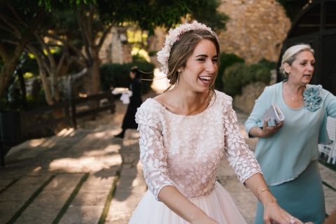 fotografía de bodas en castillo de tamarit