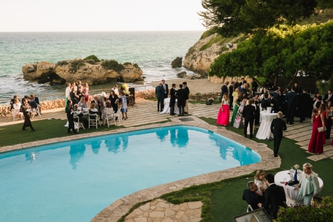 fotografía de bodas en castillo de tamarit