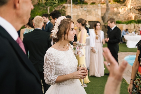 fotografía de bodas en castillo de tamarit