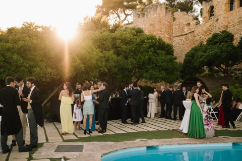 fotografía de bodas en castillo de tamarit