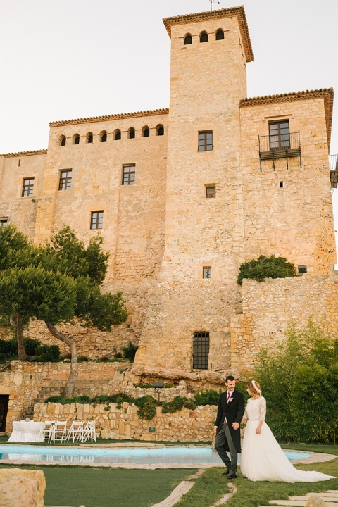 fotografía de bodas en castillo de tamarit